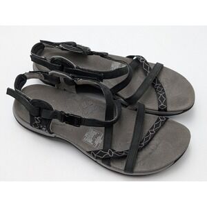 Merrell Sandals Womens 9 Black Terran Lattice II J67698 Athletic Hiking Strappy